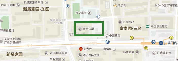 大厦简略地图